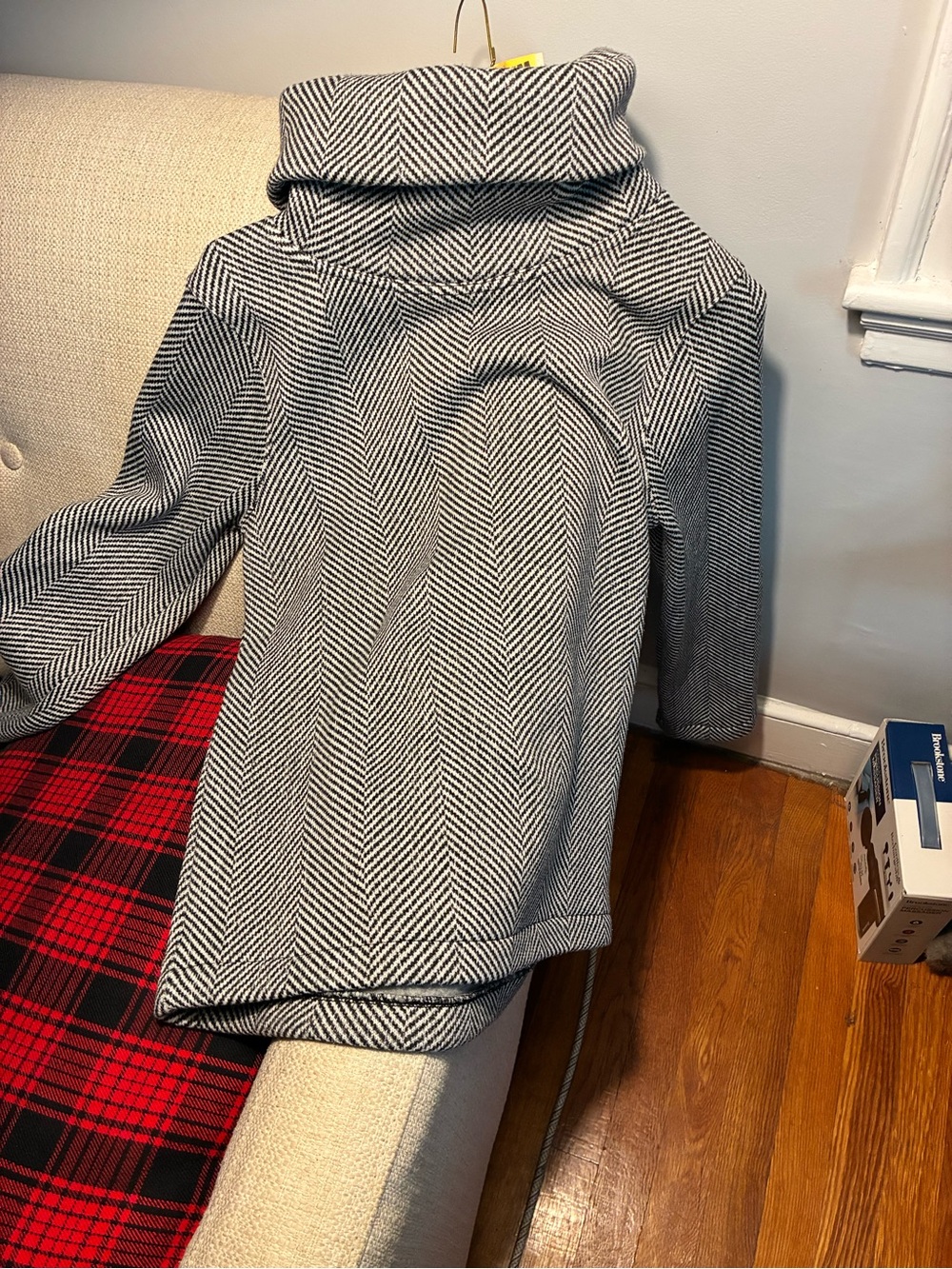 Black and White JCrew Turtleneck